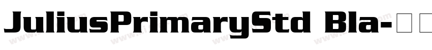 JuliusPrimaryStd Bla字体转换
